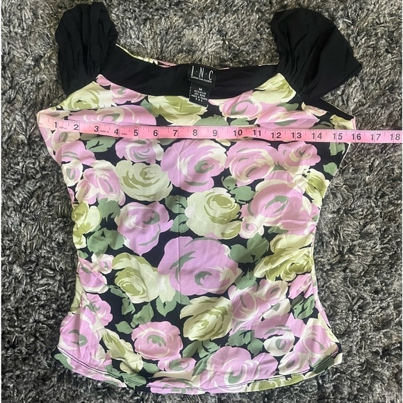 I.N.C International Concepts Floral Blouse Size M - Picture 10 of 13